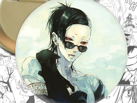 Значок Tokyo Ghoul Токийский гуль Ута 002456