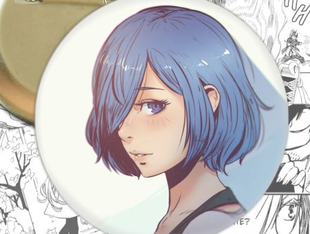 Значок Tokyo Ghoul Токийский гуль Тоука 002464