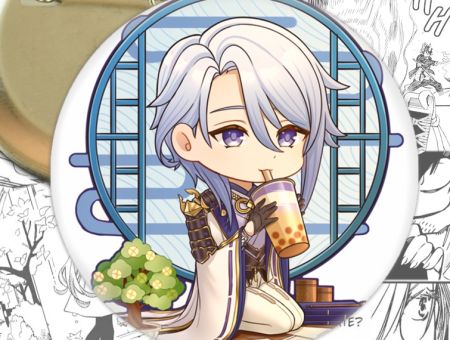 Значок Геншин Імпакт Аято Genshin Impact 002496