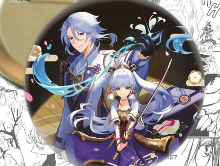 Значок Геншин Імпакт Аято та Аяка Genshin Impact 002501