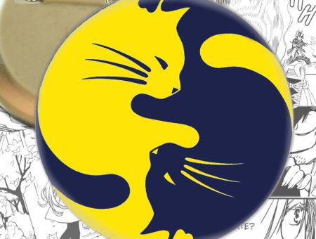 Значок Cats Коти Інь-Янь-1 002518