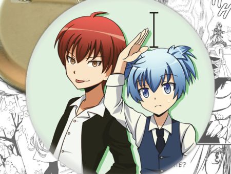 Круглый значок Класс убийц Assassination Classroom 002562 