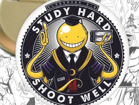круглый значок Класс убийц Assassination Classroom 002588 