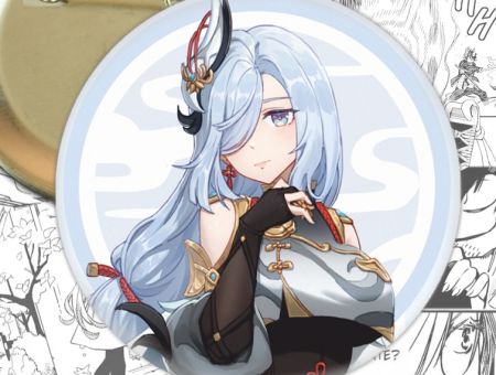 Значок Геншин Імпакт Шень Хе Genshin Impact 002591