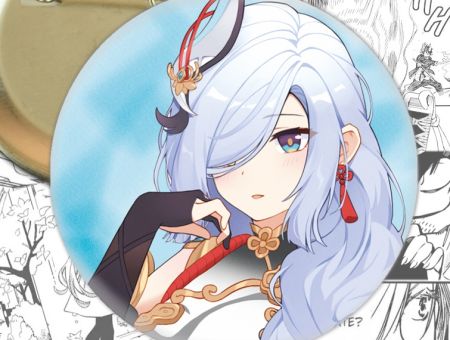 Значок Геншин Імпакт Шень Хе Genshin Impact 002607