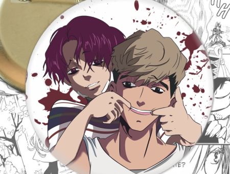 круглый значок Killing Stalking 002660 