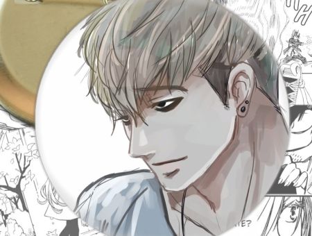 круглый значок Killing Stalking 002661 