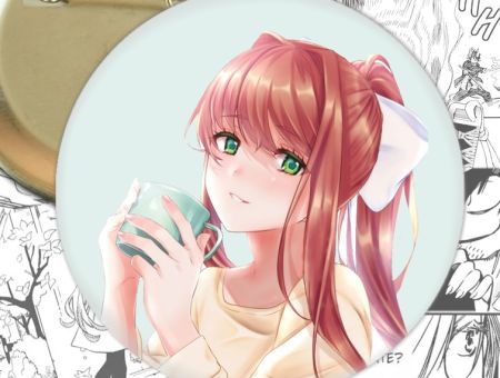 Значок Моника Doki Doki Literature Club! 002674