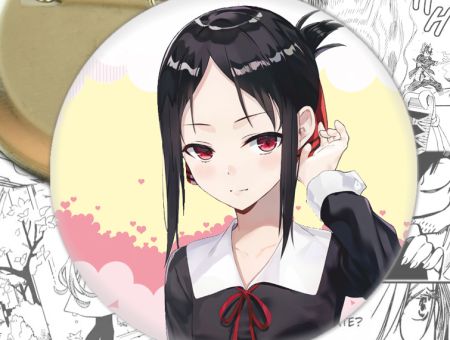 круглый значок Синомия Кагуя Kaguya-sama: Love Is War 002687 