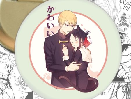 круглый значок Синомия и Миюки Kaguya-sama: Love Is War 002697 