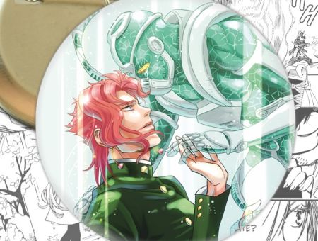 круглый значок Невероятные приключения ДжоДжо Jojo's Bizarre Adventure 002711 