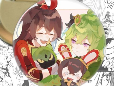 Значок Геншин Імпакт Коллеі та Ембер Genshin Impact 002794