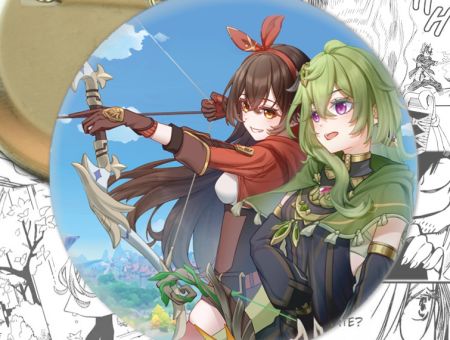 Значок Геншин Імпакт Коллеі та Ембер Genshin Impact 002805