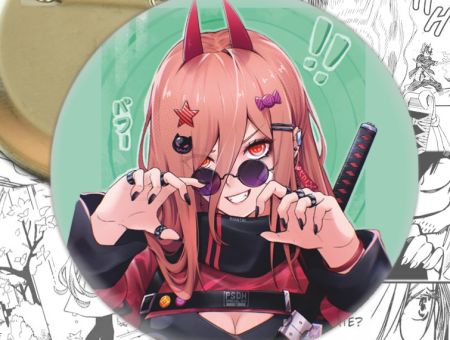 Значок Людина-бензопила Chainsaw Man 002811 