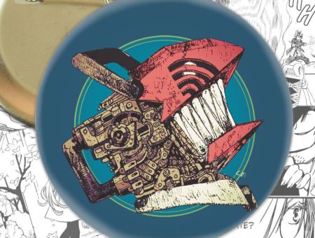 Значок Людина-бензопила Chainsaw Man 002814 