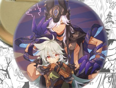 Значок Геншин Імпакт Сайно та Рейзор Genshin Impact 002827