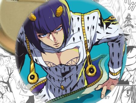  002890 круглый значок Невероятные приключения ДжоДжо Jojo's Bizarre Adventure