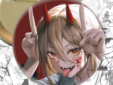 Значок Пауер Людина-бензопила Chainsaw Man 002894 