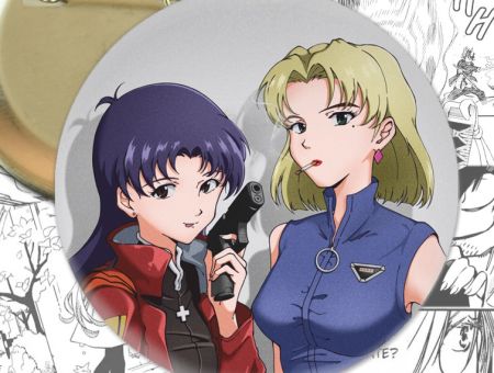 Круглый значок аниме Evangelion 003063