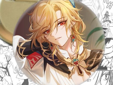 Значок Кавех Genshin Impact 003075 Круглий