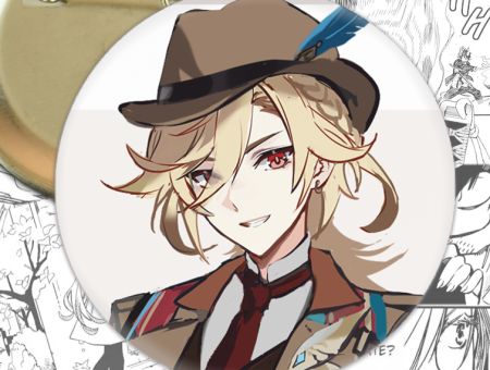 Значок Кавех Genshin Impact 003080 Круглий