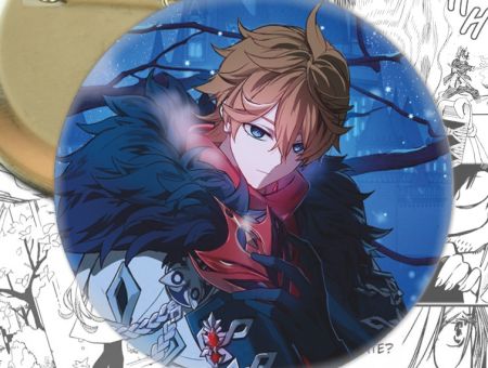 Значок Тарталья Genshin Impact 003105 Круглий