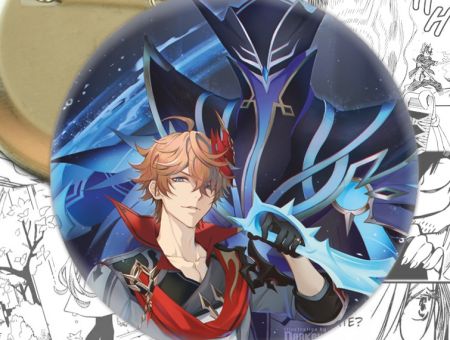 Значок Тарталья Genshin Impact 003106 Круглий