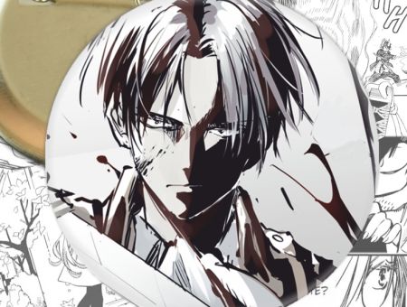 Значок Леві Атака Титанів Attack on Titan 003166 Круглий