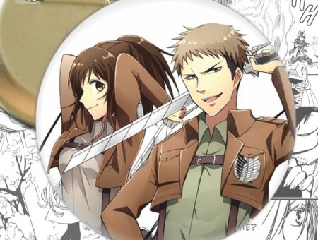 Значок Атака Титанів Attack on Titan 003169 Круглий