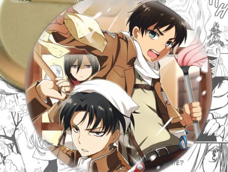 Значок Ерен Атака Титанів Attack on Titan 003172 Круглий