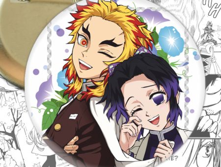 Значок Клинок, що розтинає демонів Demon Slayer 003294 Круглий