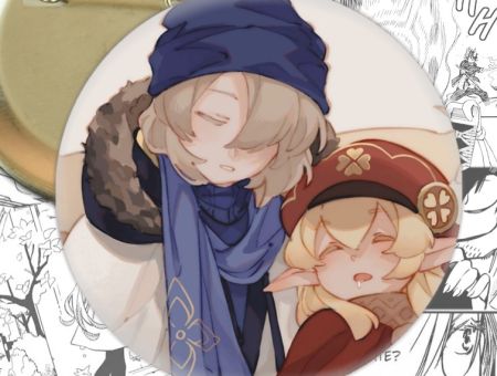 Значок Геншин Імпакт Альбедо з Клі Genshin Impact 003307