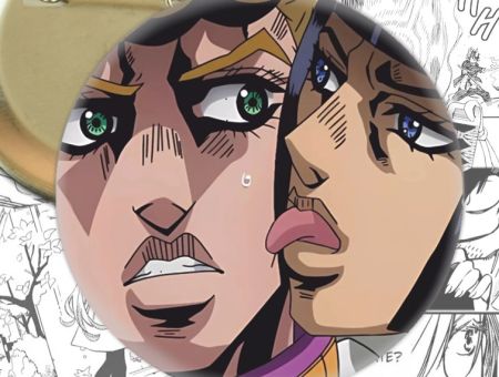 Круглый значок ДжоДжо Jojo's Bizarre Adventure  003334 