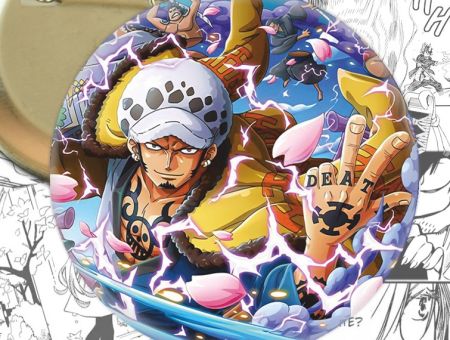 Значок Трафальгар Ло One Piece 003343 Круглий
