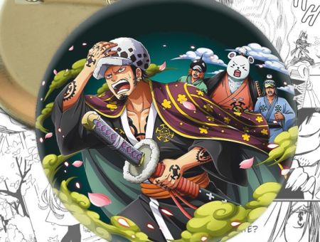 Значок Трафальгар Ло One Piece 003344 Круглий
