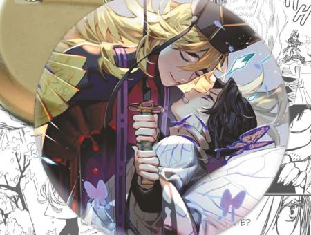 Значок Доума та Шинобу Клинок, що розтинає демонів Demon Slayer 003348 Круглий