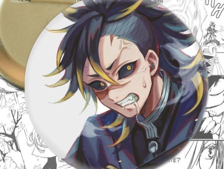 Значок Муічіро Клинок, що розтинає демонів Demon Slayer 003349 Круглий