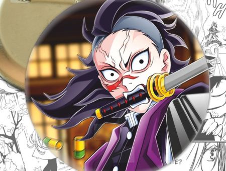 Значок Муічіро Клинок, що розтинає демонів Demon Slayer 003351 Круглий