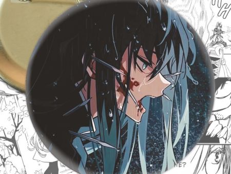 Значок Муічіро Клинок, що розтинає демонів Demon Slayer 003358 Круглий