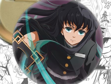 Значок Муічіро Клинок, що розтинає демонів Demon Slayer 003359 Круглий