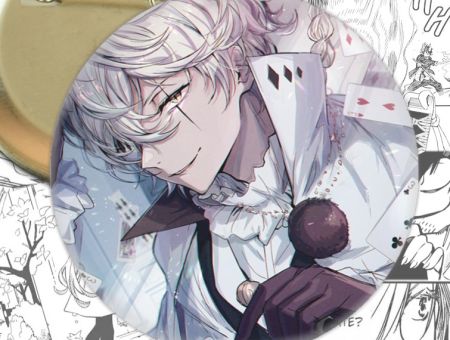 Значок Гоголь Bungo Stray Dogs 003369 Круглий