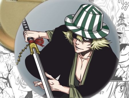 Значок Урахара Bleach Бліч 003396 Круглий