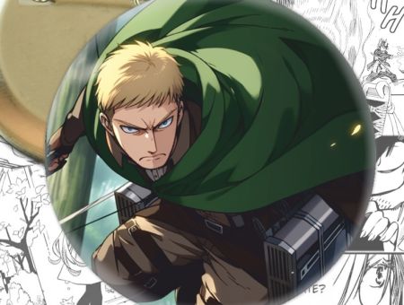 Значок Райнер Атака Титанів Attack on Titan 003494 Круглий