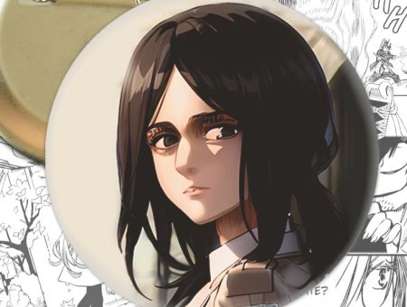 Значок Пік Фінгер Атака Титанів Attack on Titan 003499 Круглий