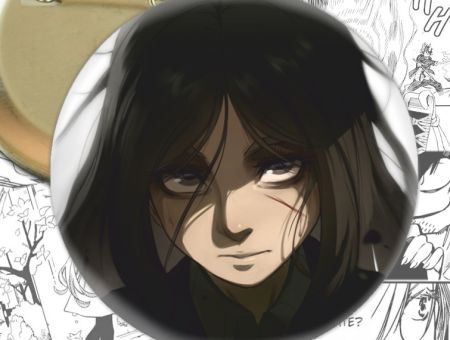Значок Пік Фінгер Атака Титанів Attack on Titan 003500 Круглий