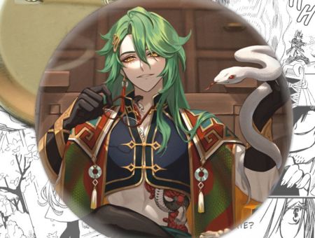 Значок Бай Чжу Геншин Імпакт Genshin Impact 003513