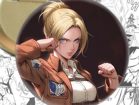 Значок Атака Енні Леонхарт Титанів Attack on Titan 003636