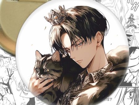 Значок Атака Титанів Леві Attack on Titan 003640