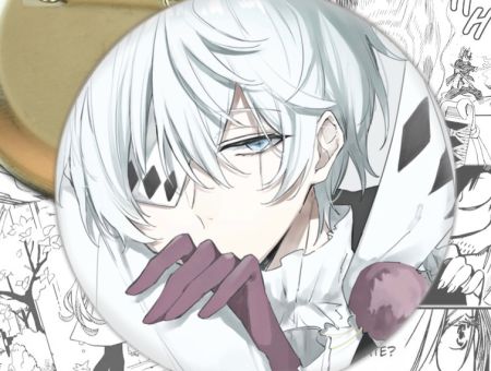 Значок Гоголь Bungo Stray Dogs 003649 Круглий