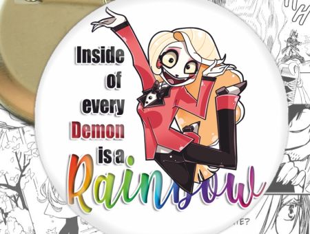 Круглый значок Hazbin Hotel 003659